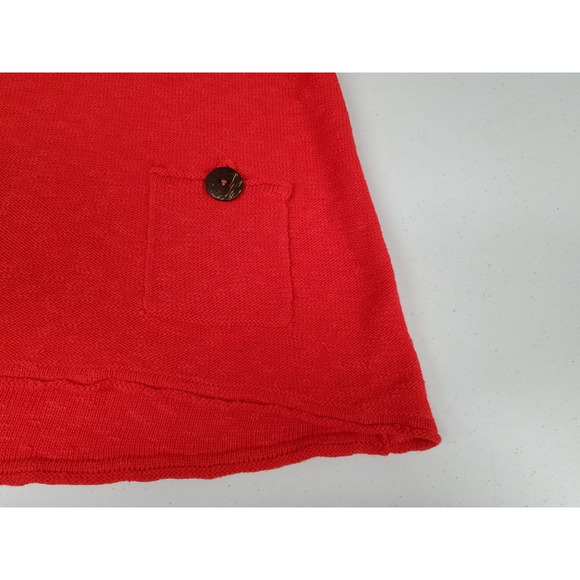JM Collection Womens Fresh Take Red 3/4 Sleeve Sweater Loose Fit Size M NEW - Picture 13 of 14